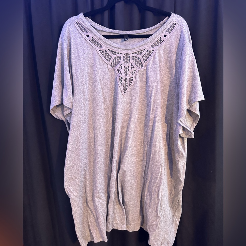 Torrid lace cut out T-shirt